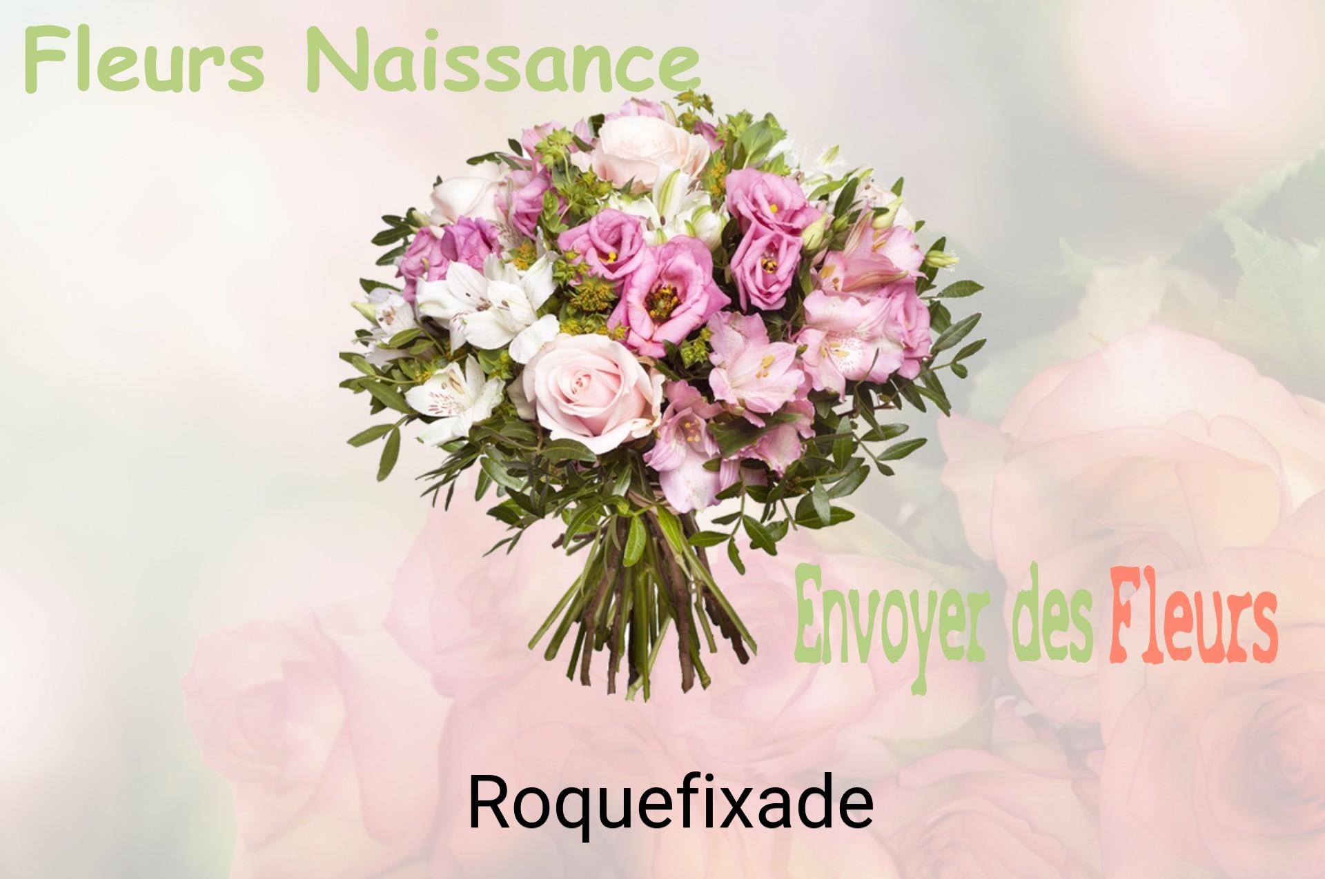 Bouquet de fleurs de naissance livré à Roquefixade